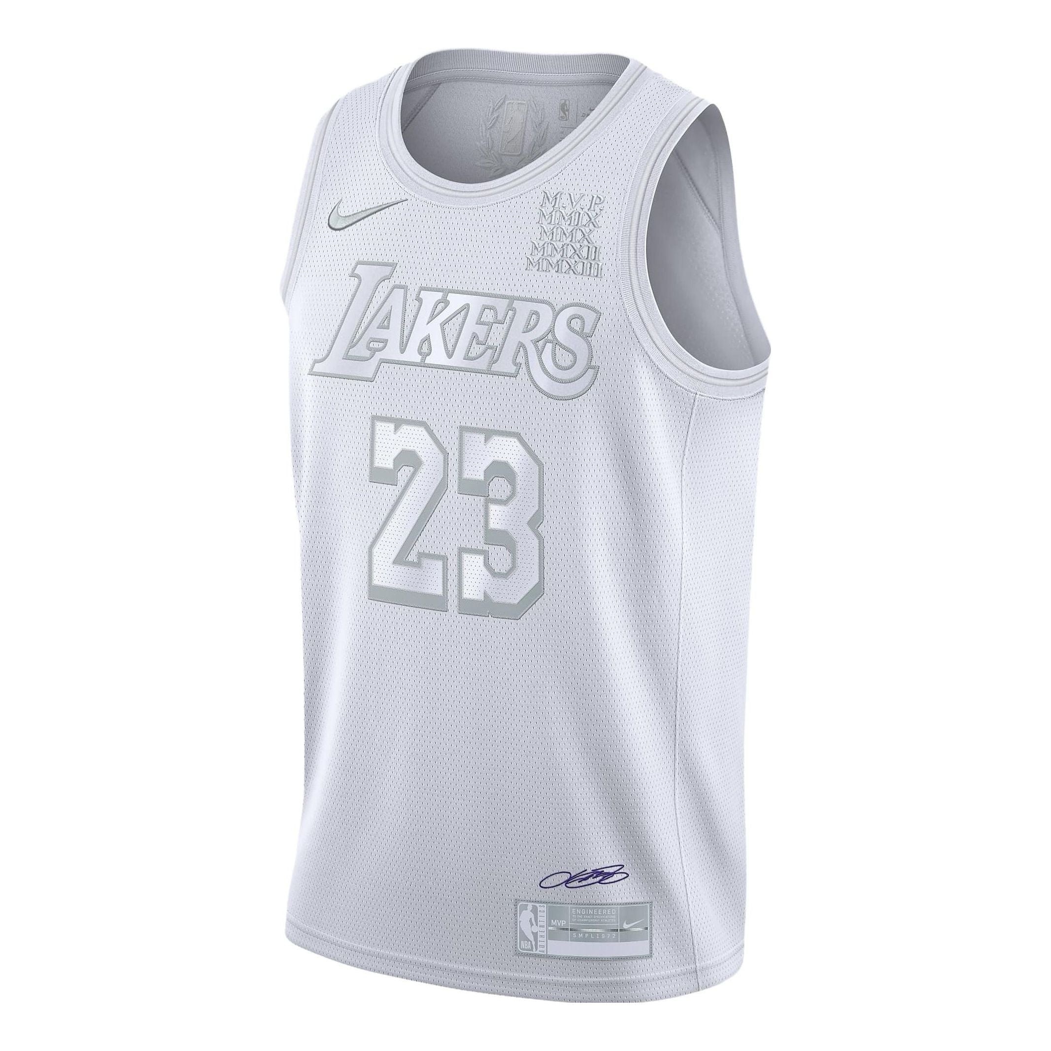 Nike NBA Jersey LeBron James Lakers MVP . 23 White CT4206-100 - 1