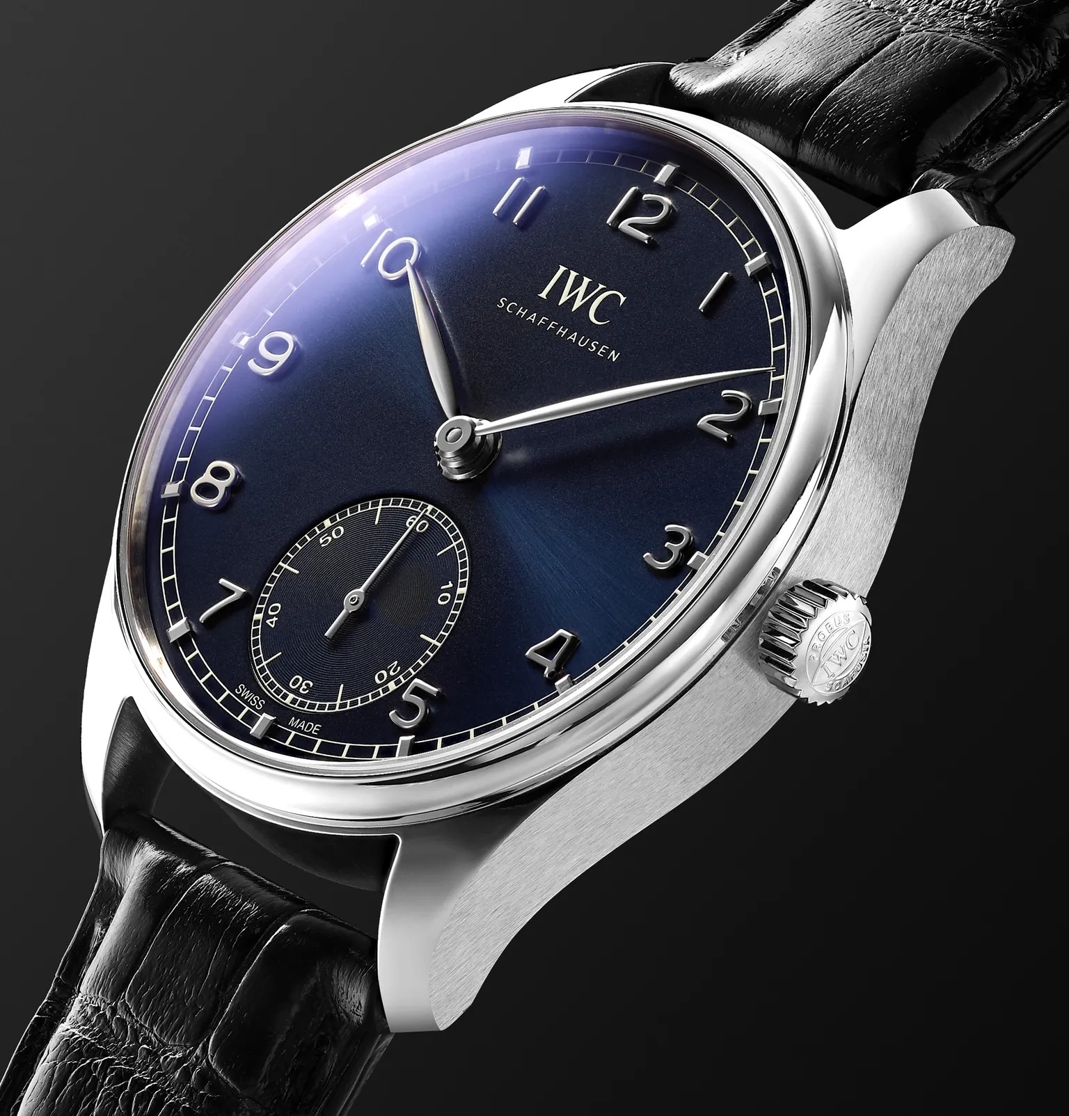 Portugieser Automatic 40.4mm Stainless Steel and Alligator Watch, Ref. No. IW358305 - 4