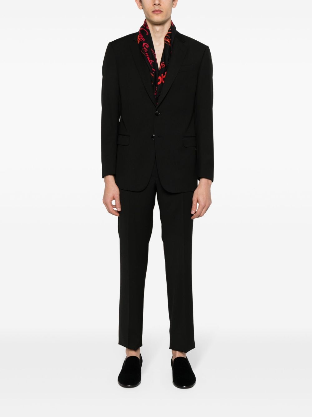 twill virgin-wool suit - 2