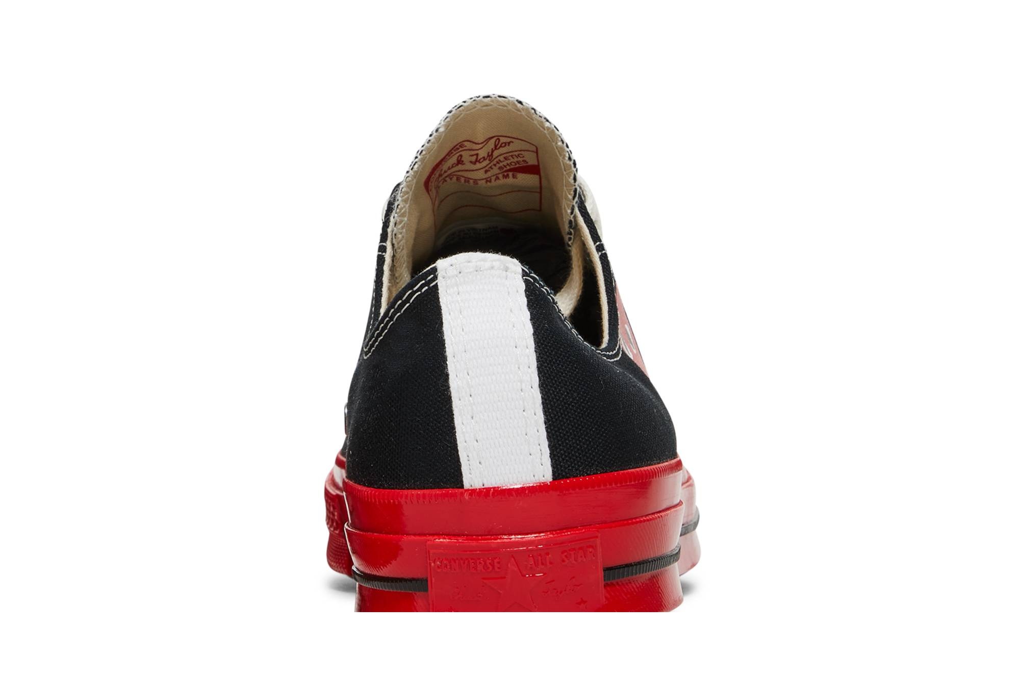 Comme des Garçons Play x Chuck 70 Low 'Black Red' - 7