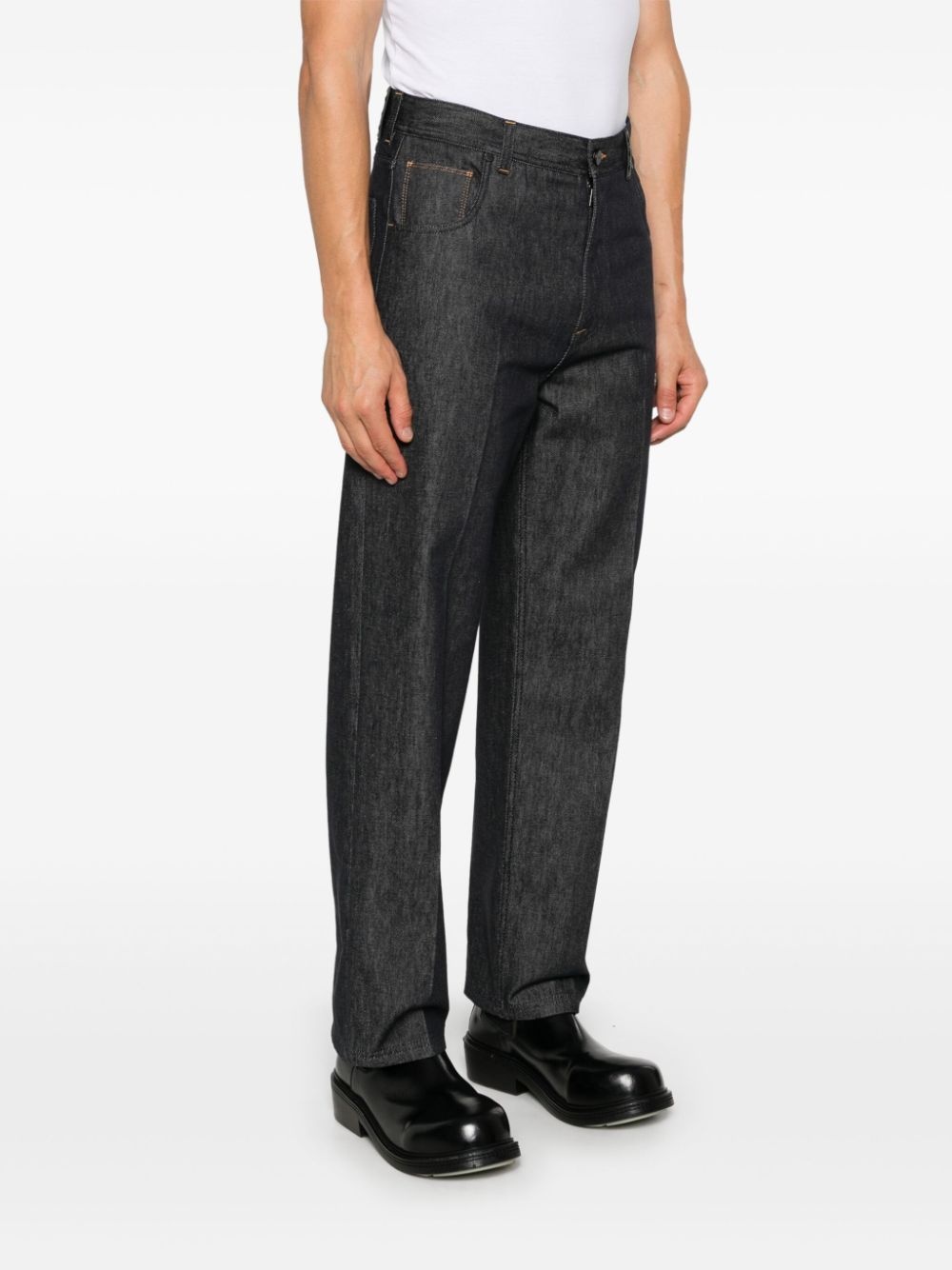 logo-patch jeans - 3