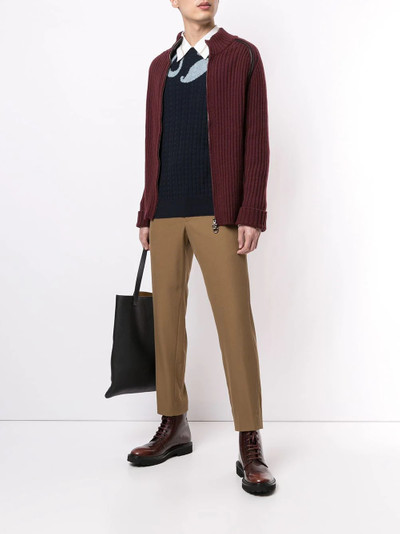 Salvatore Ferragamo rib-knit zipped jumper outlook