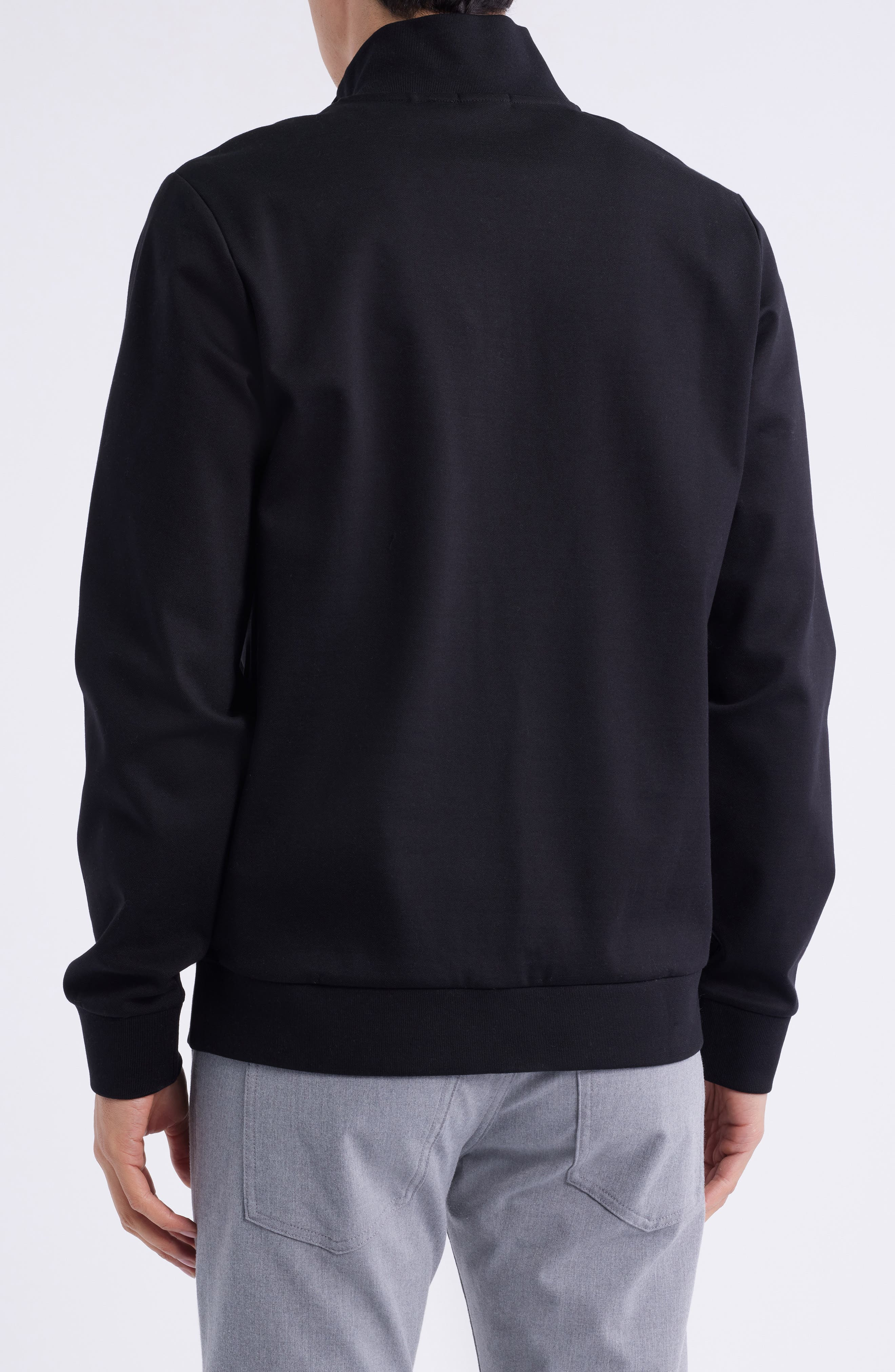BOSS Stimmann Half Zip Top in Black at Nordstrom - 2