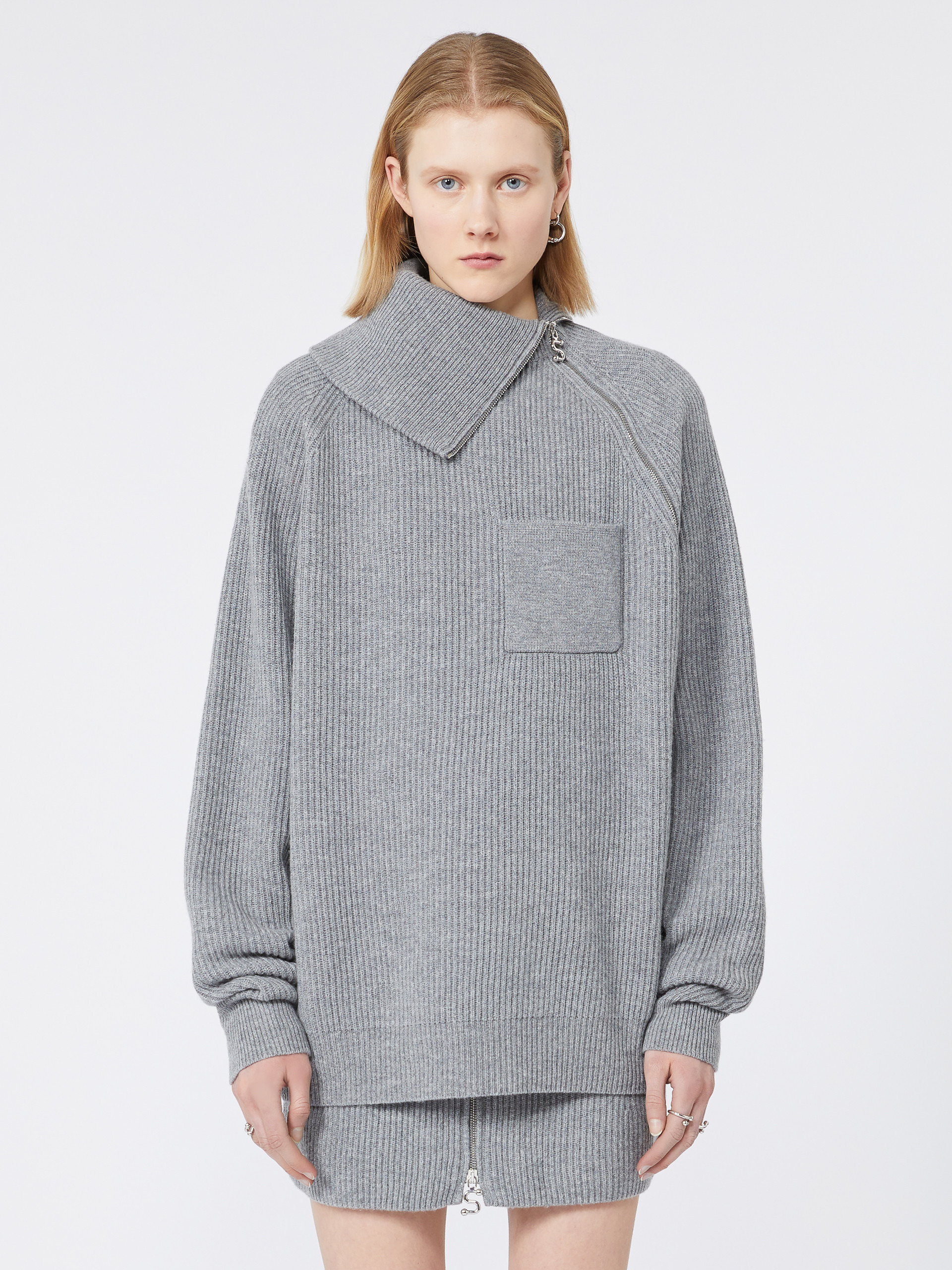 SALPA Zip-up cashmere-blend sweater - 3