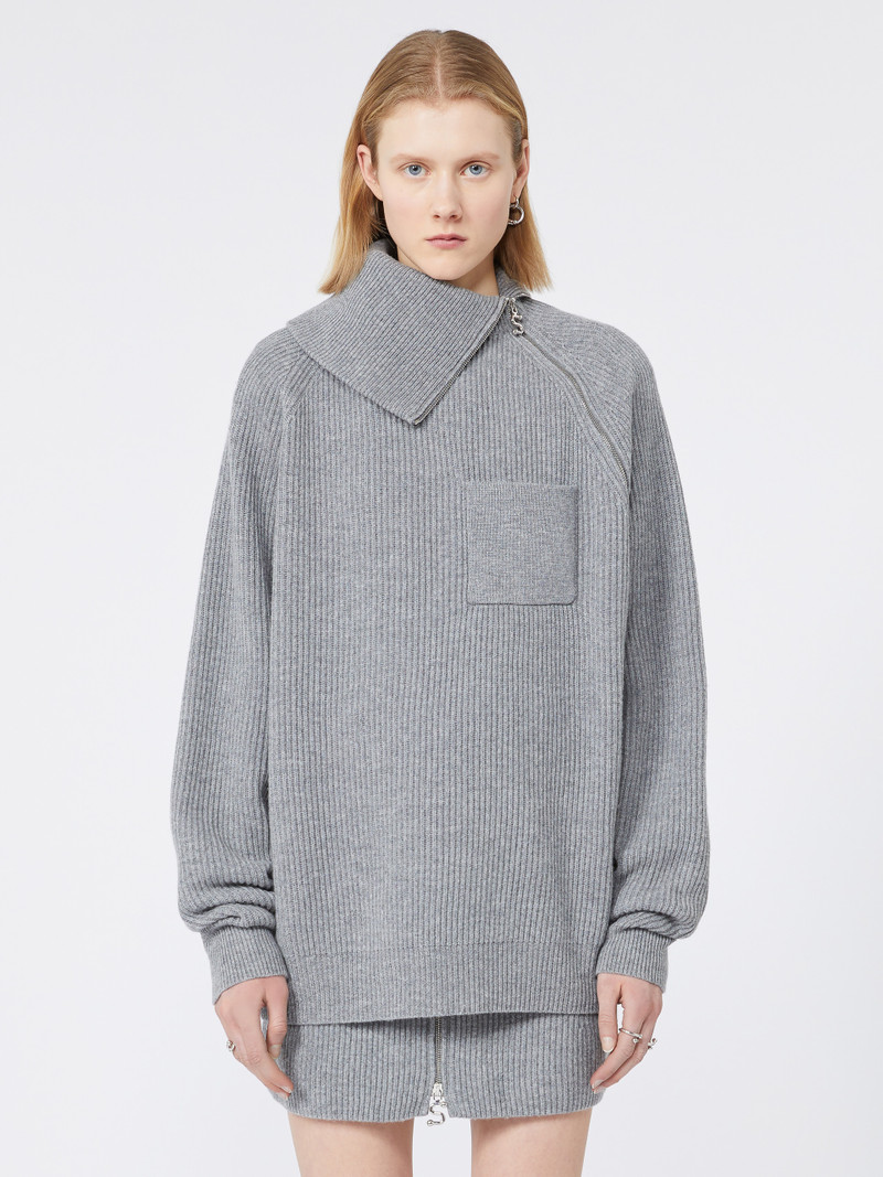 SALPA Zip-up cashmere-blend sweater 3