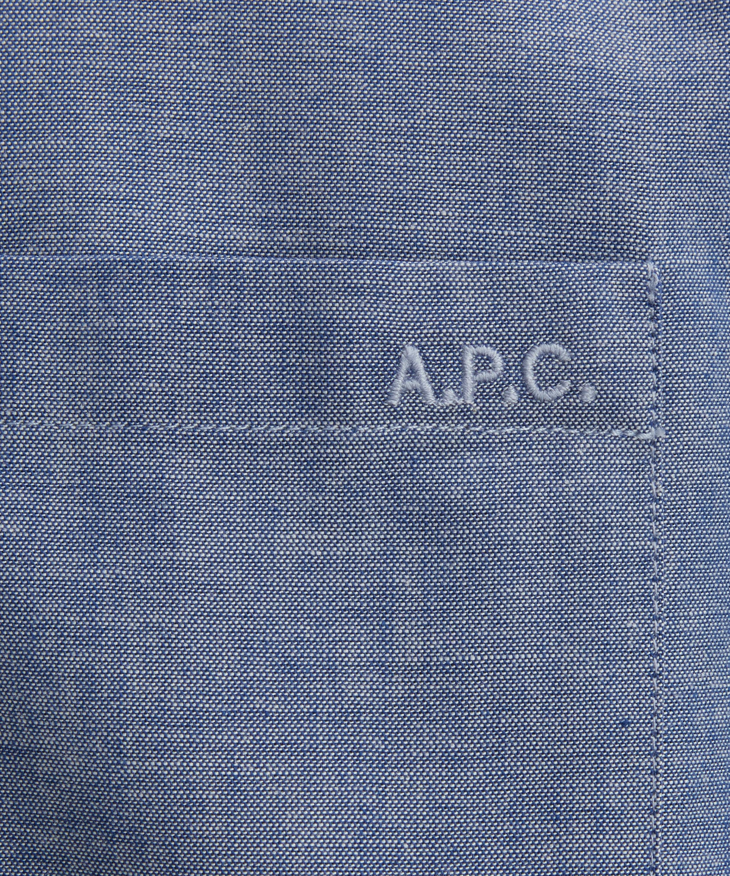 Edouard Brodé Chambray Cotton Shirt - 5