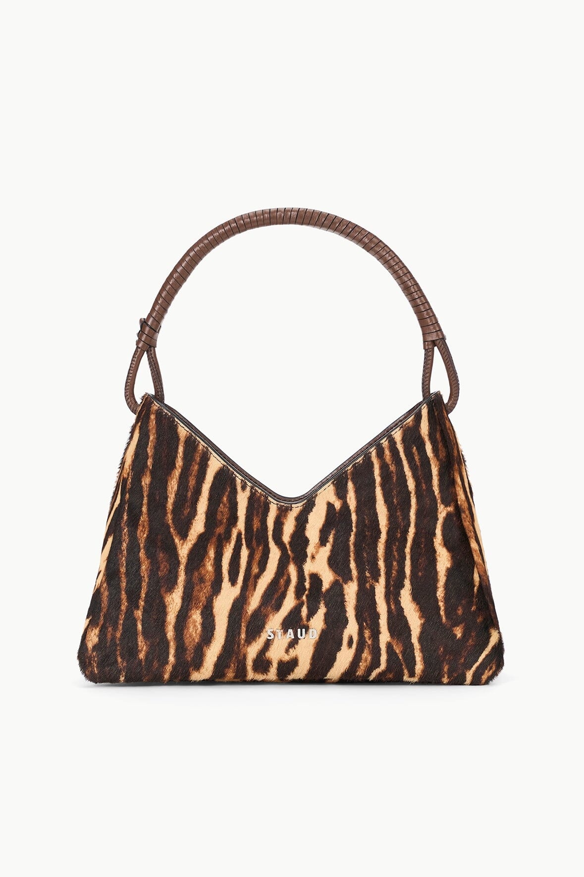 STAUD VALERIE SHOULDER BAG LADY LEOPARD CACAO - 3