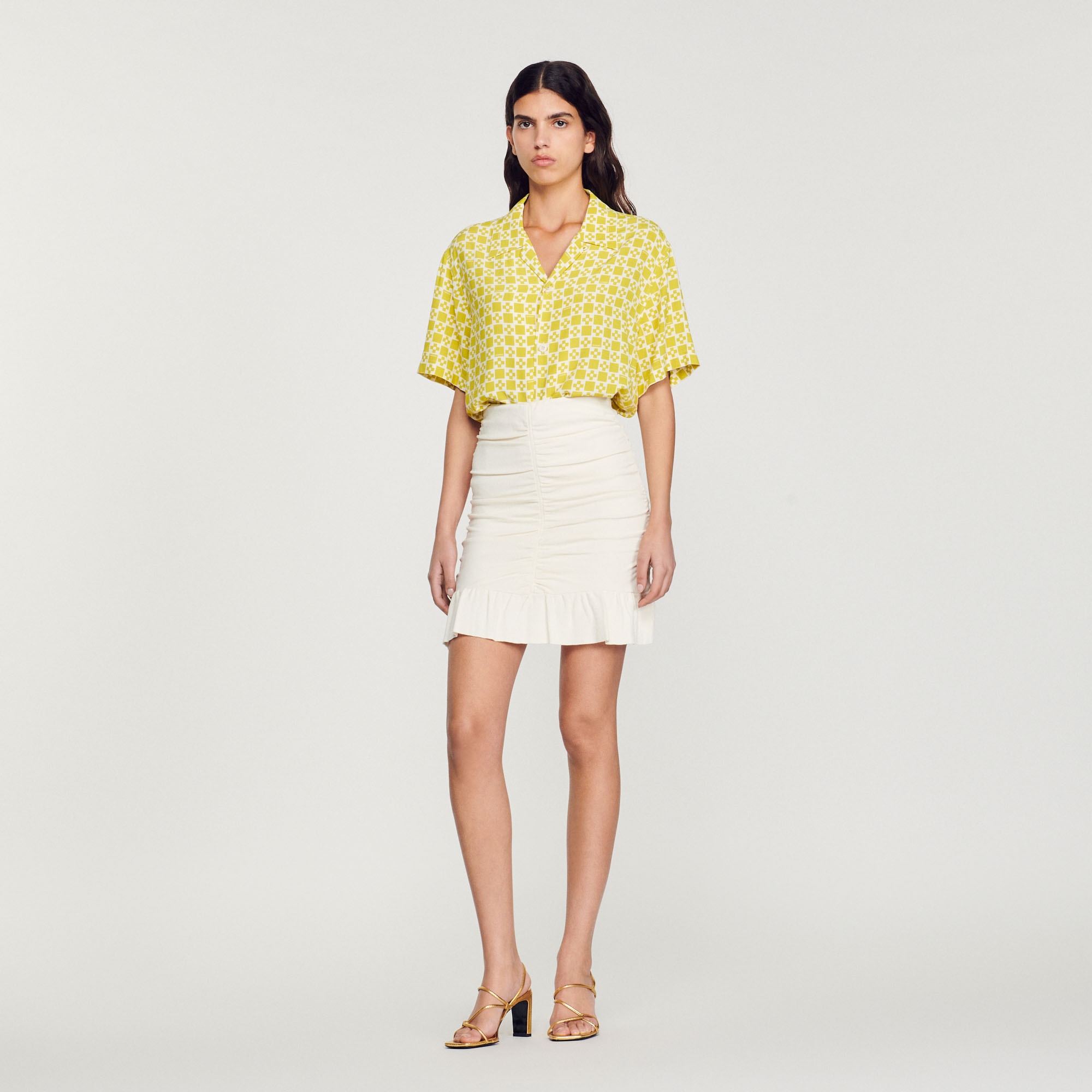 Flowing short-sleeved shirt - 3