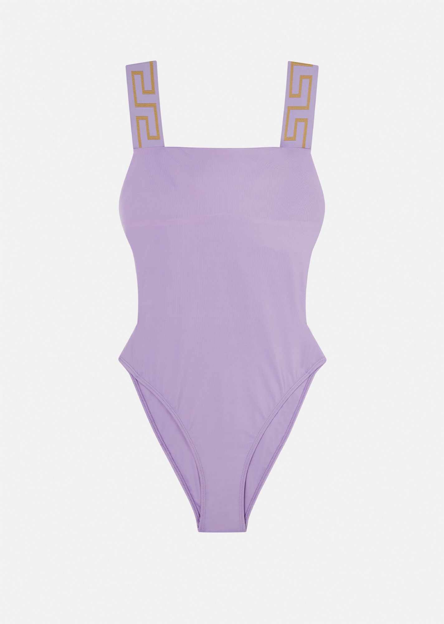 Greca Border One-Piece Swimsuit - 1