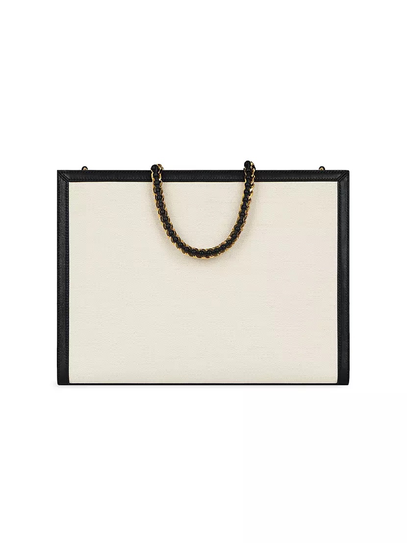 Givenchy Medium G Tote Shopping Bag in Canvas and Leather