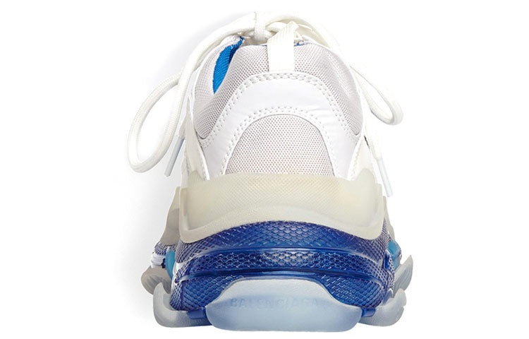 (WMNS) Balenciaga Triple S 'Clear Sole - White Blue' 544351W09ON9169 - 4