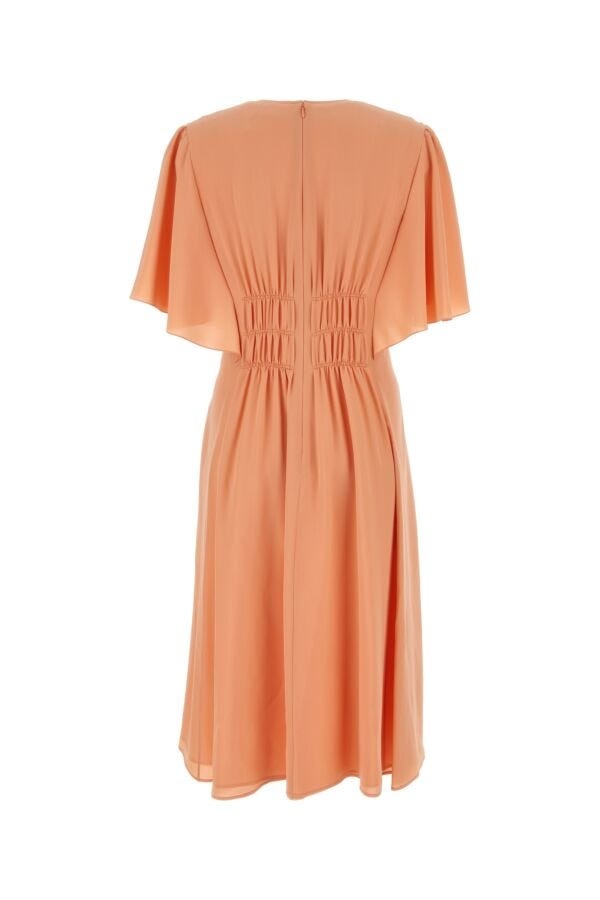 Chloe Woman Peach Crepe Dress - 2