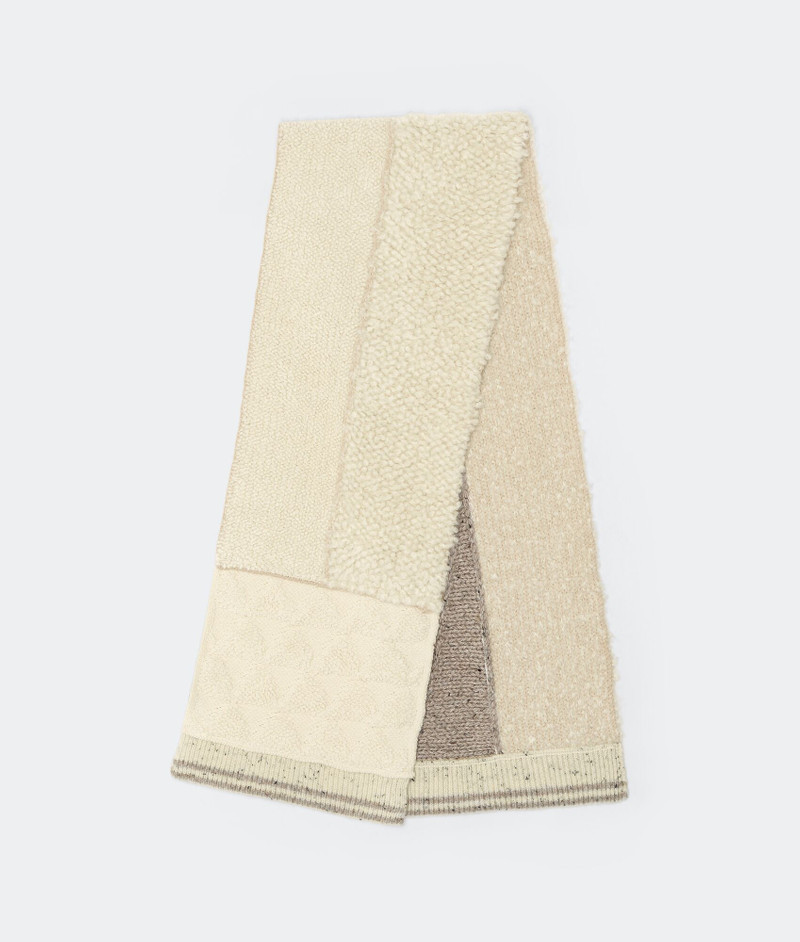 heavyweight patchwork wool scarf 1