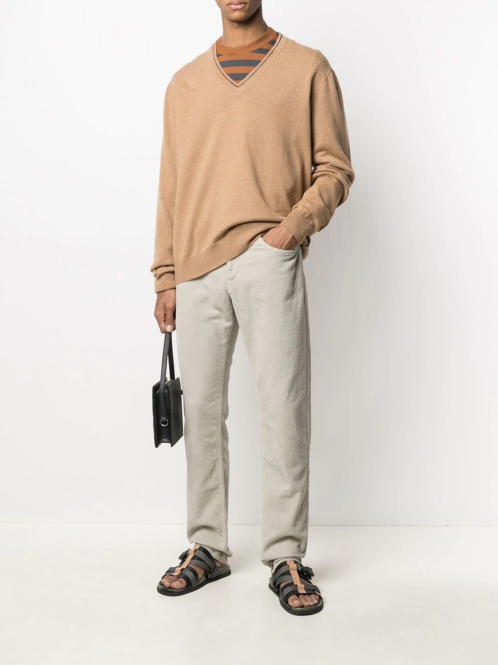 cashmere V-neck jumper - 2