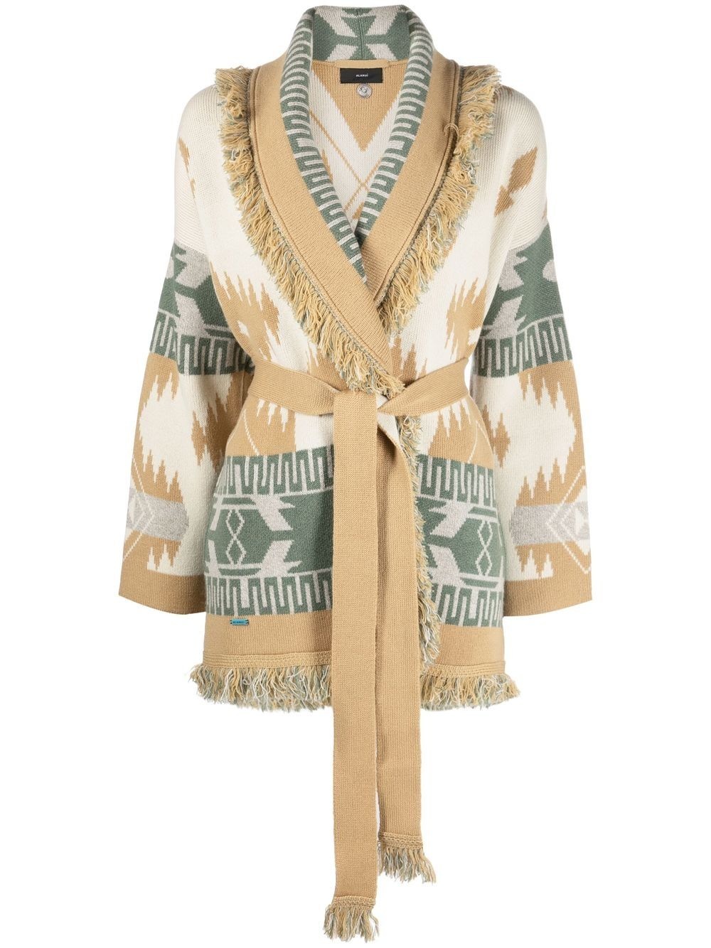 Icon fringed cashmere cardigan - 1