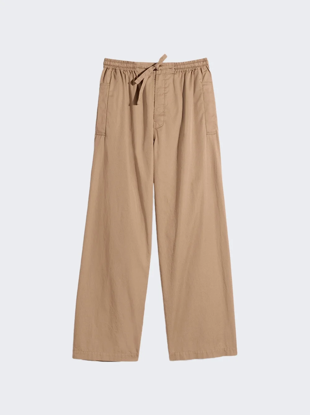 Light Cotton Twill Pajama Trousers Cappuccino - 1