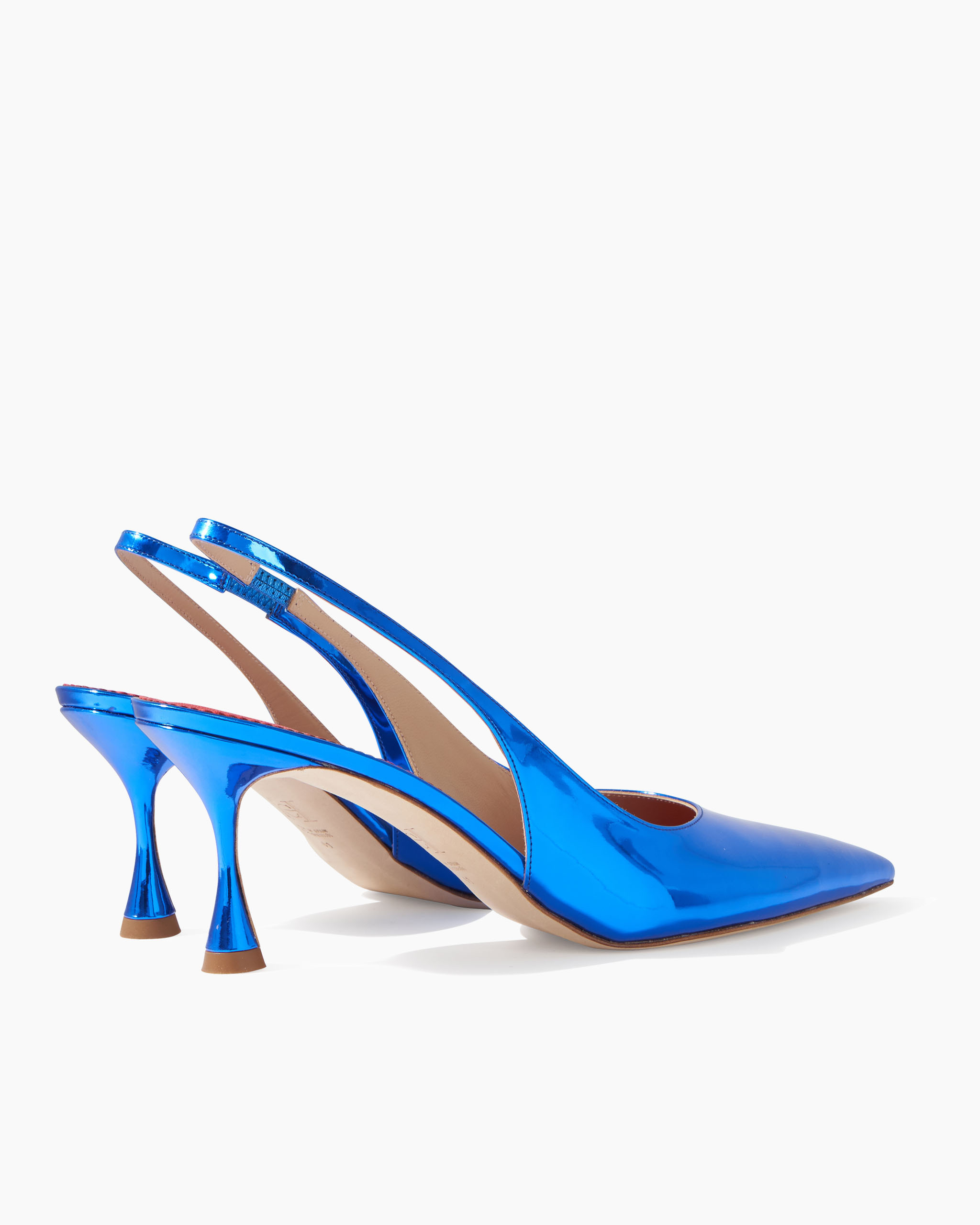 Kitten Heel in Metallic Patent Leather - 4