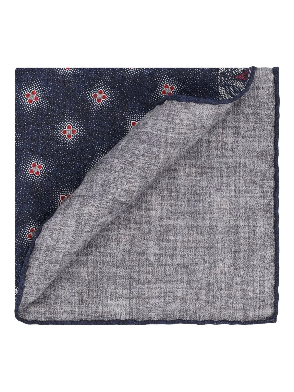 geometric-print pocket square - 1