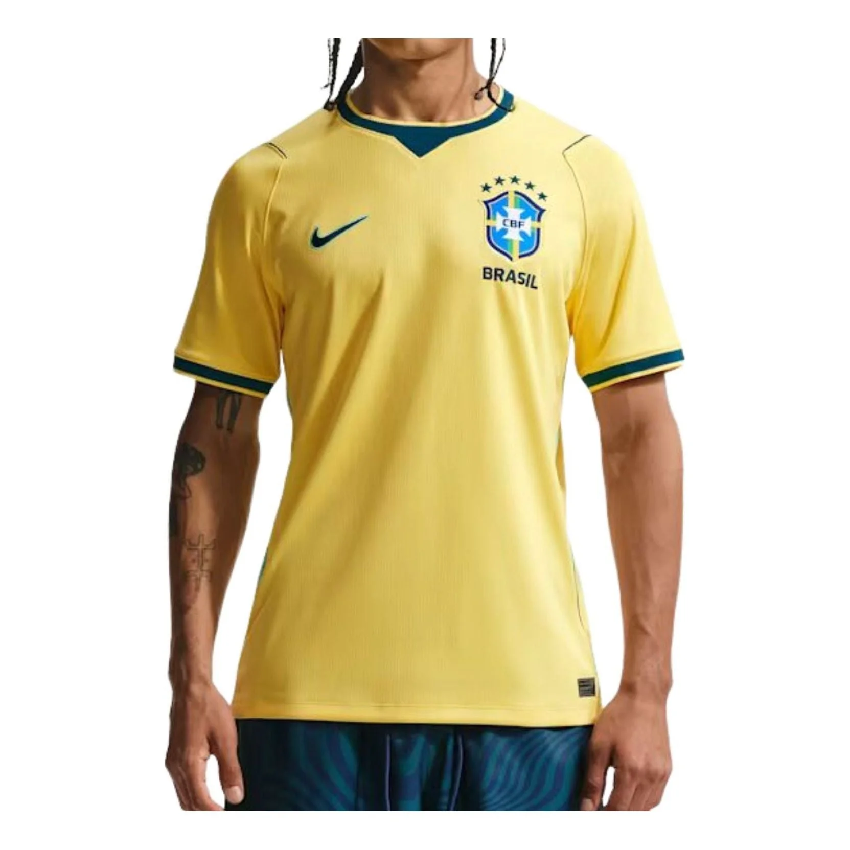 Nike Brazil 2026 Stadium Home Replica Jersey 'Canary Light Menta Geode Teal' IF7054-724 - 1
