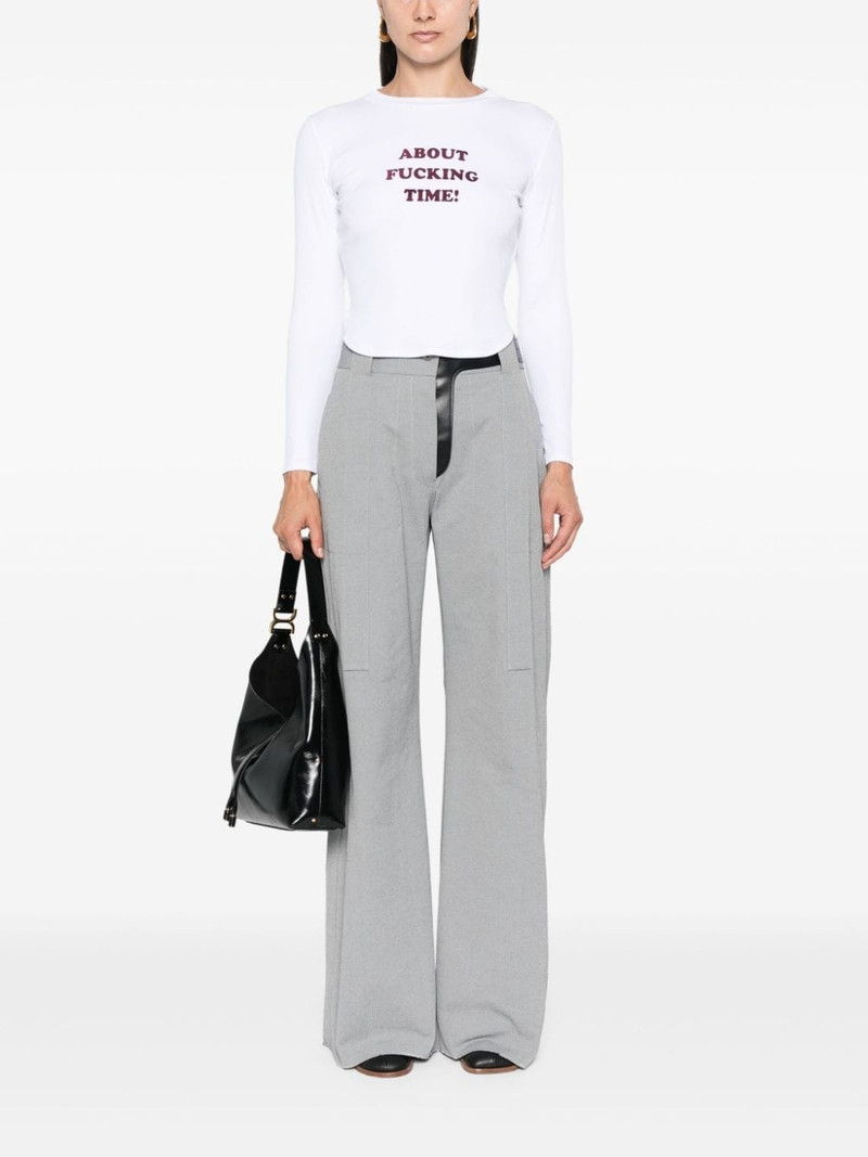 Stella McCartney slogan-print T-shirt outlook