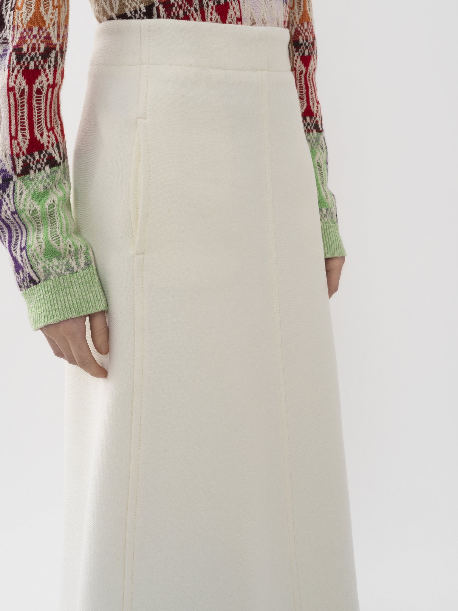 A-LINE MID-LENGTH SKIRT - 5