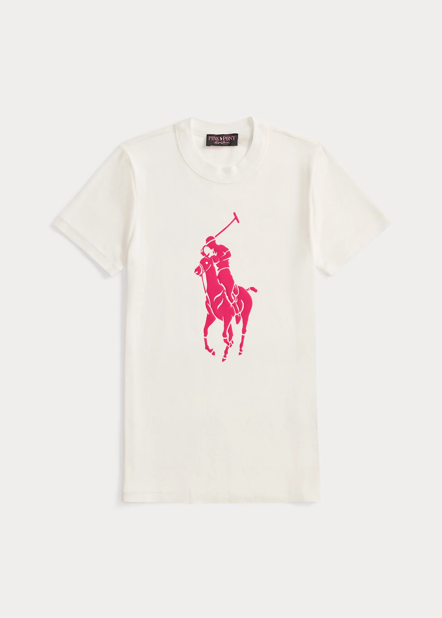 Pink Pony Cotton Crewneck Tee - 1