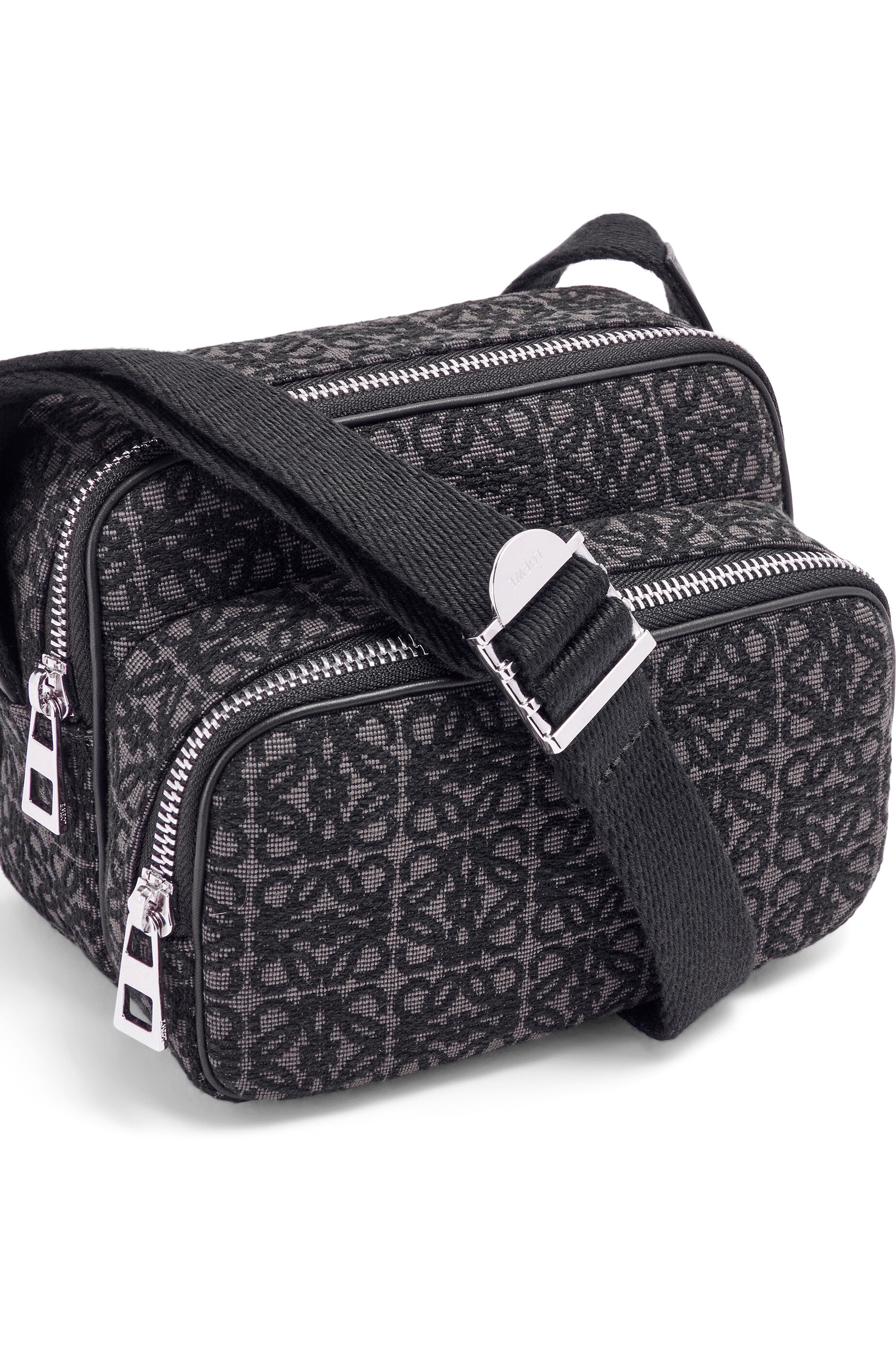 Mini Camera bag in Anagram jacquard and calfskin - 8