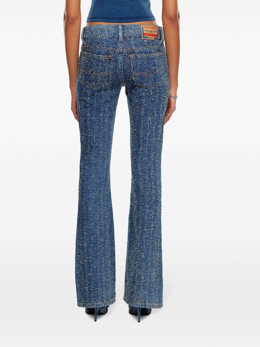 D-Ebush low-rise flared jeans - 4