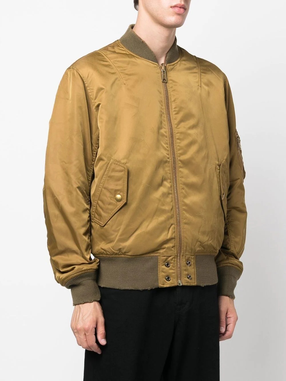 logo-patch zip-front jacket - 3