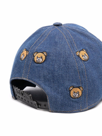 Moschino teddy-embroidered cap outlook