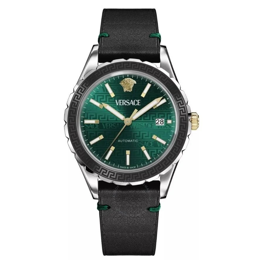 Versace Hellenyium Automatic Green Dial Men's Watch VEQCA0124 - 1