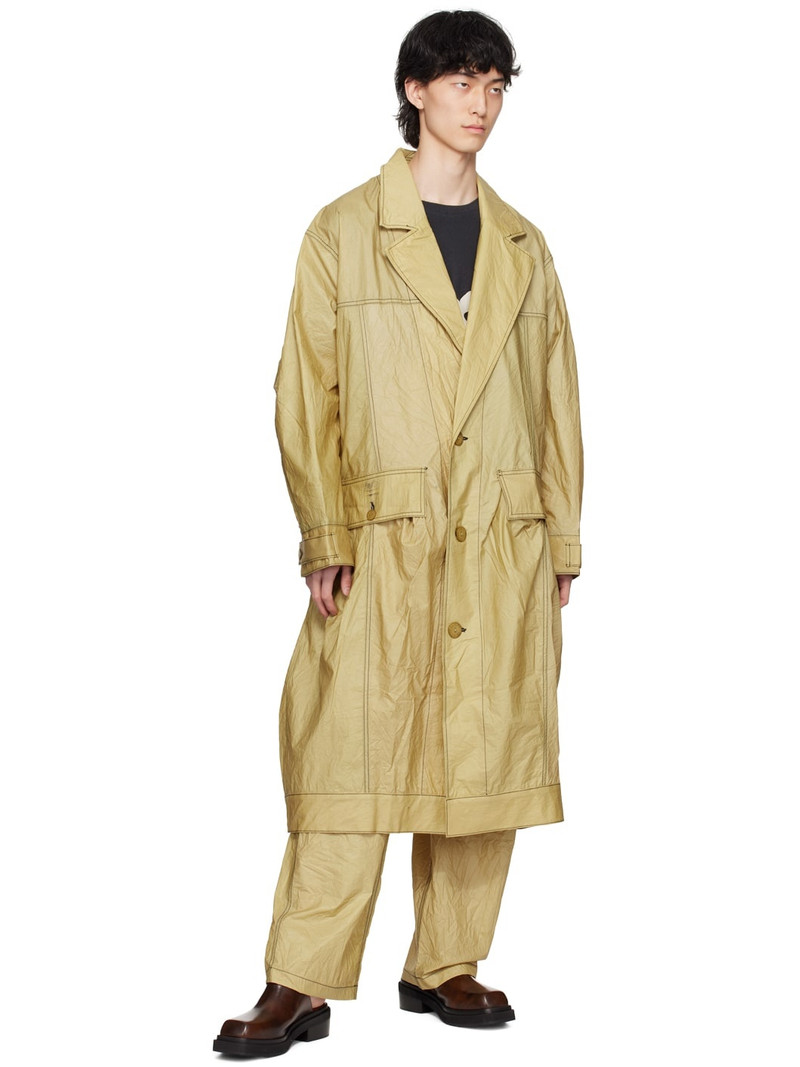 ECKHAUS LATTA Beige Coated Trench Coat outlook