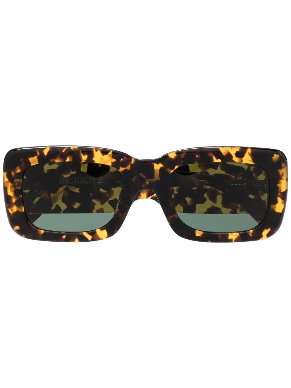 tortoiseshell oversized-frame sunglasses - 1