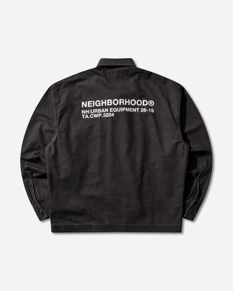 NEIGHBORHOOD Men's Zip Field Longsleeve Shirt Black outlook