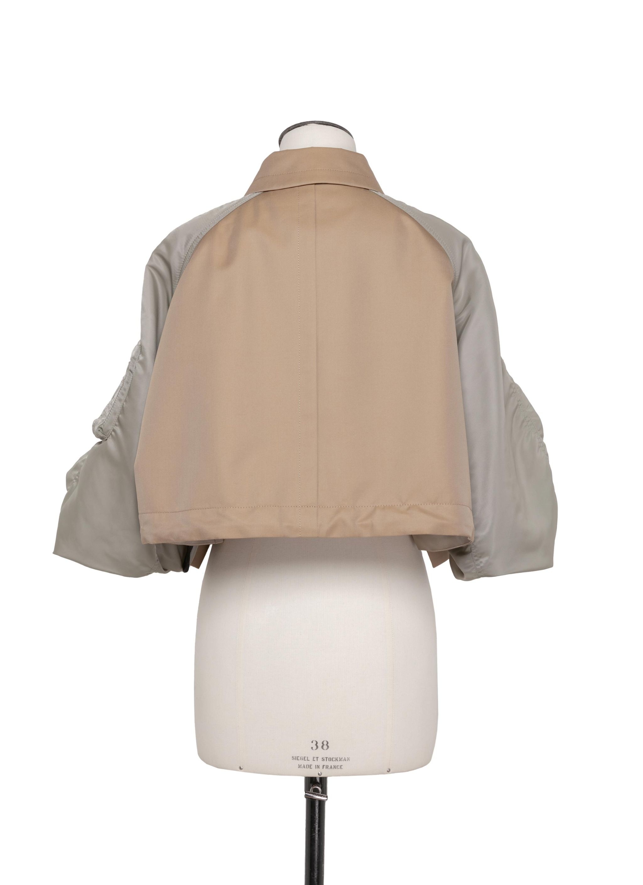 Cotton Gabardine x Nylon Twill Jacket - 4