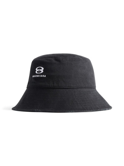 BALENCIAGA logo-embroidered bucket hat outlook