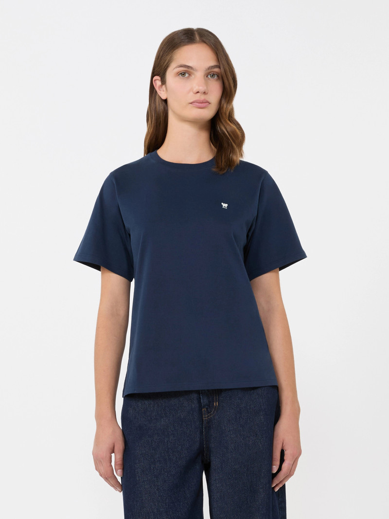 VENACO Cotton basic T-shirt - NAVY 3