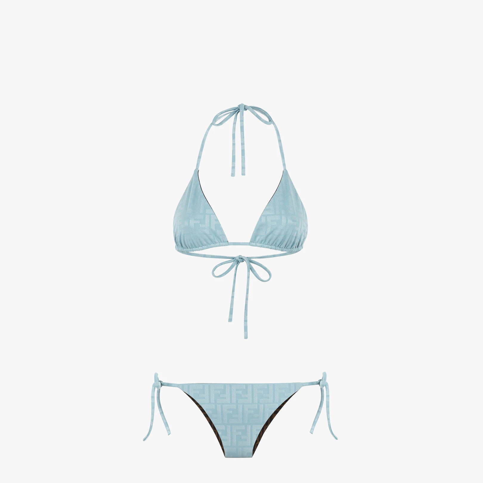 Light blue Lycra® bikini - 1