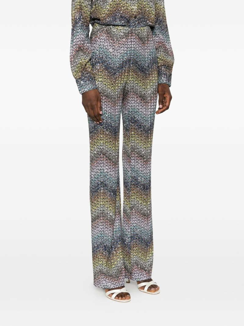Sequined flared trousers 3