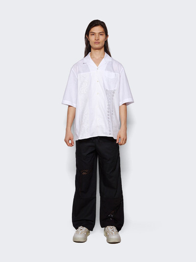 Marine Serre Regenerated Household Linen Pajama Pants Black outlook