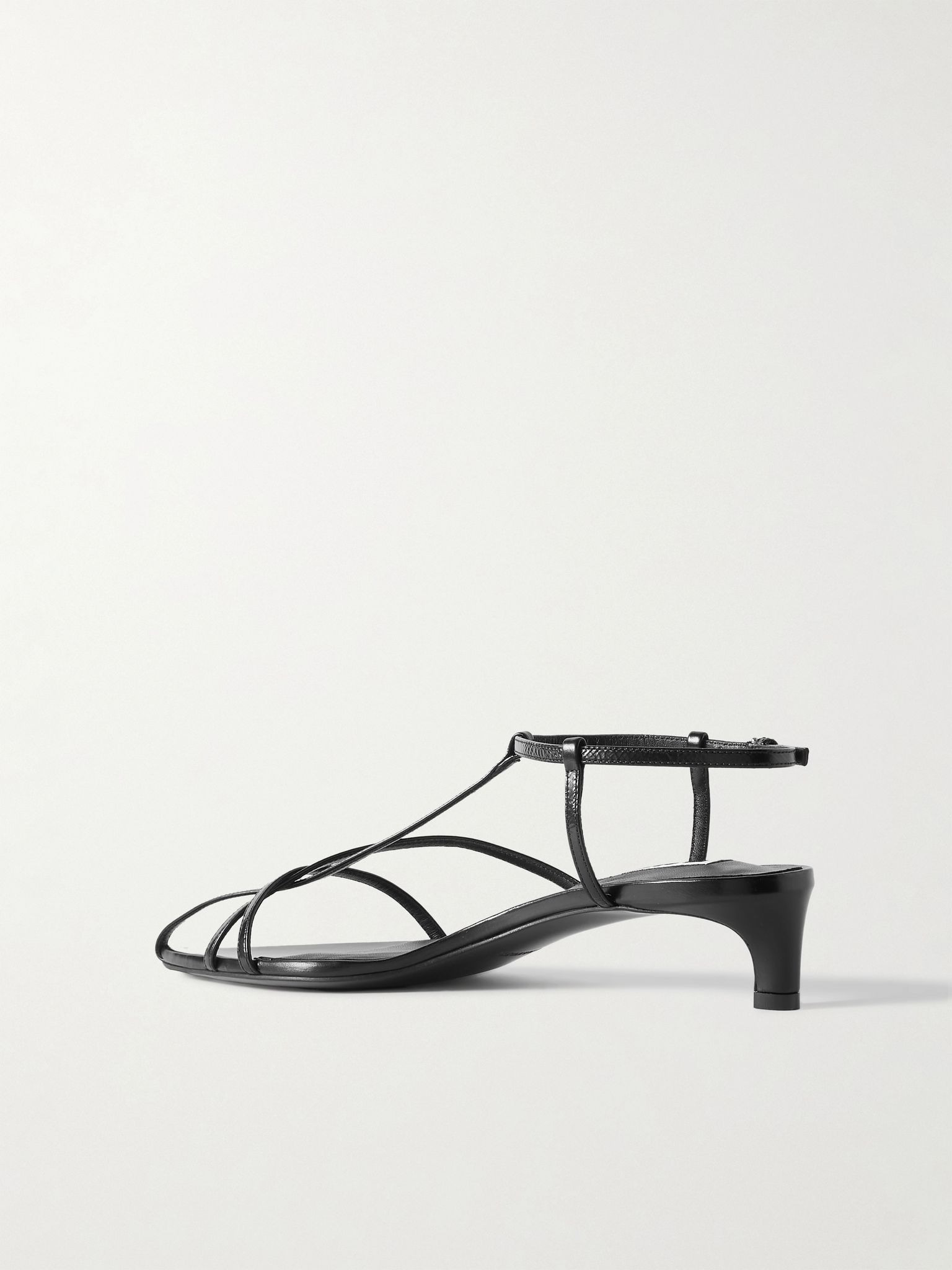 Leather sandals Black - 3