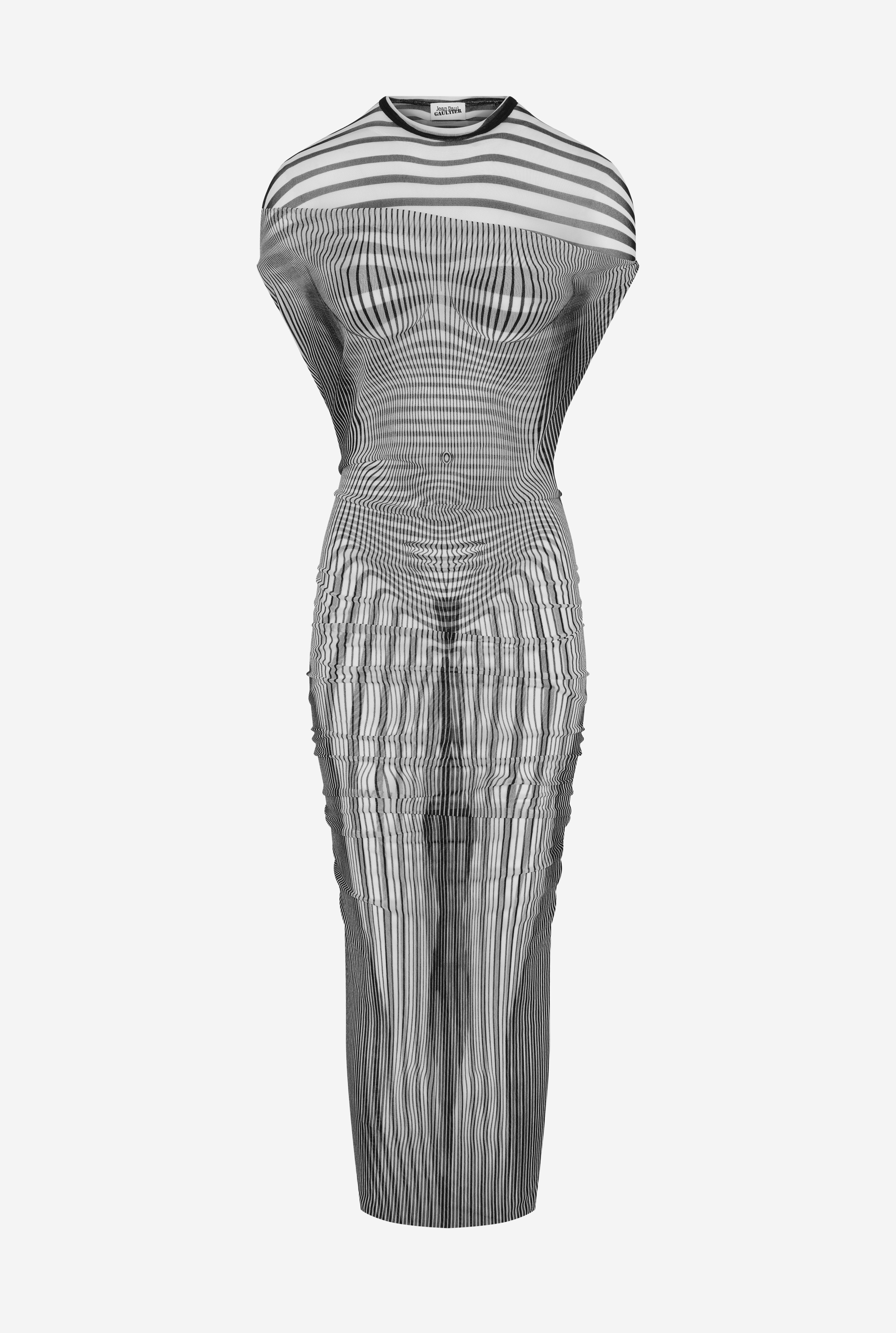 THE LONG DRAPED BODY MORPHING DRESS - 7