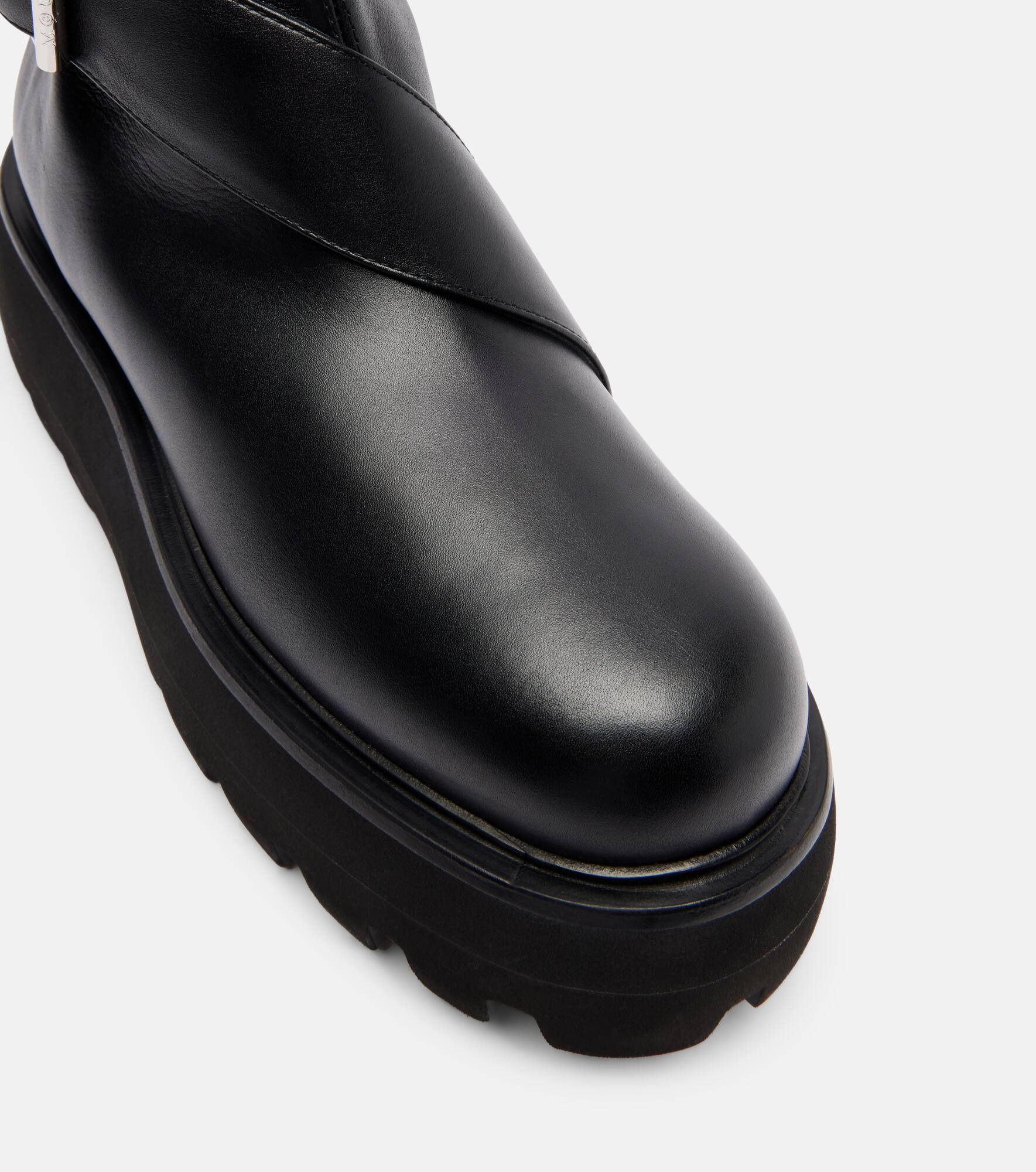 Leather knee-high boots - 5