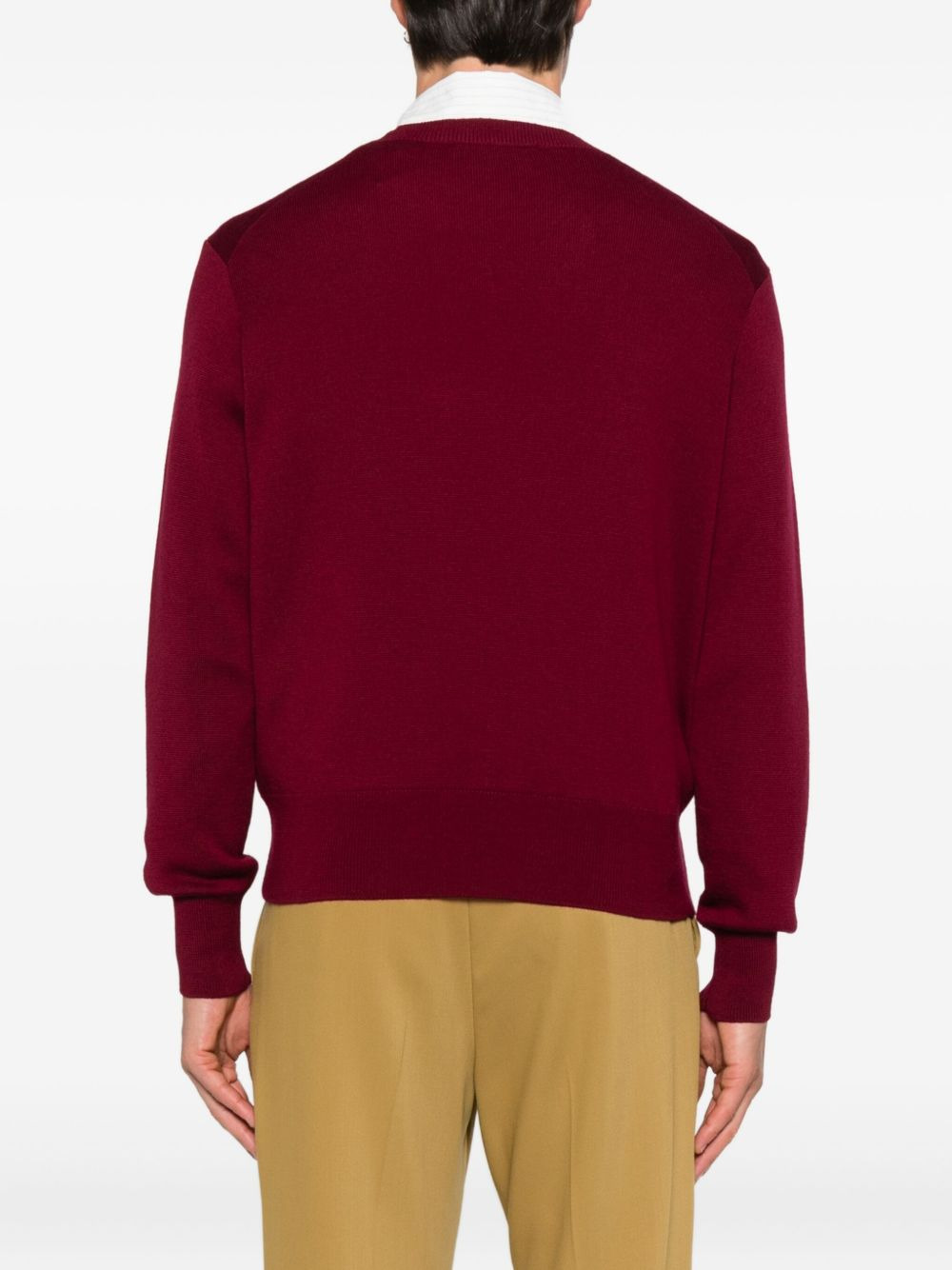 crew-neck logo sweater - 4