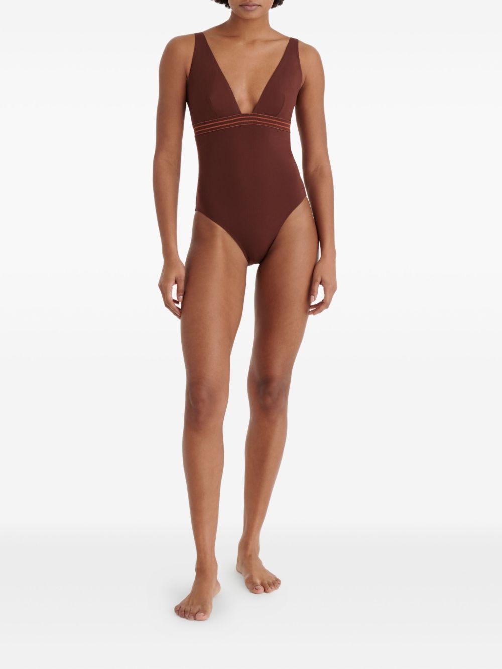 Sillage plunge-neck swimsuit - 2