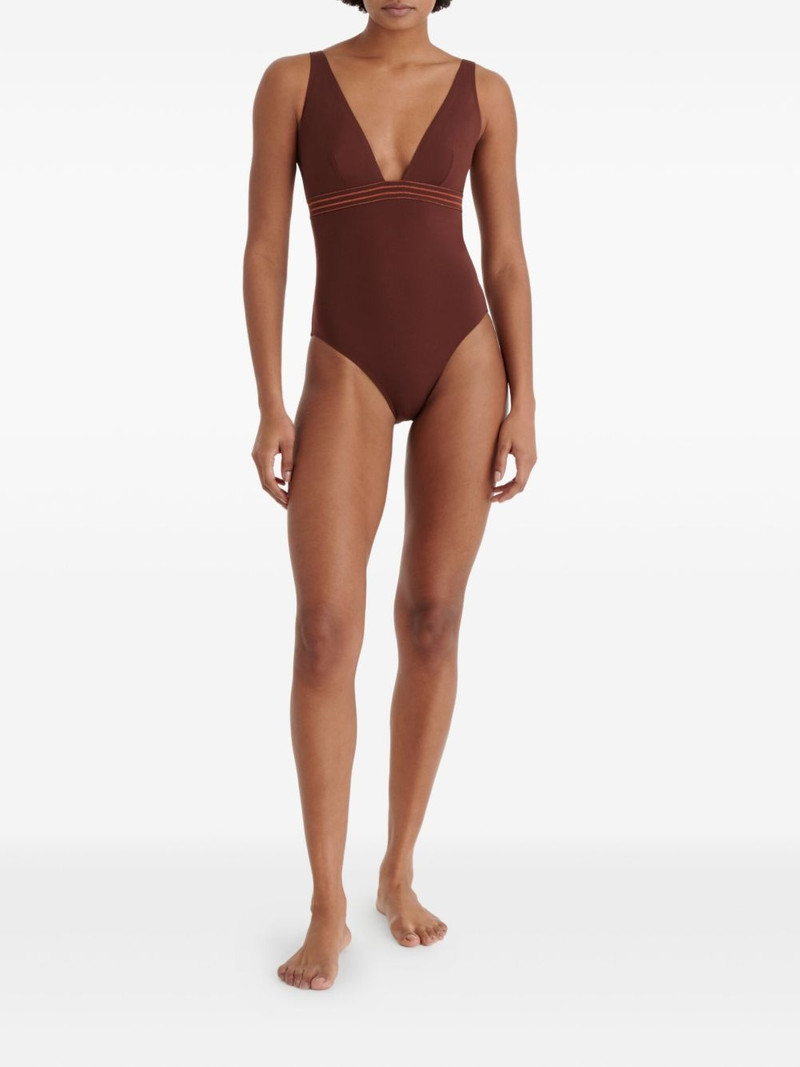 ERES Sillage plunge-neck swimsuit outlook