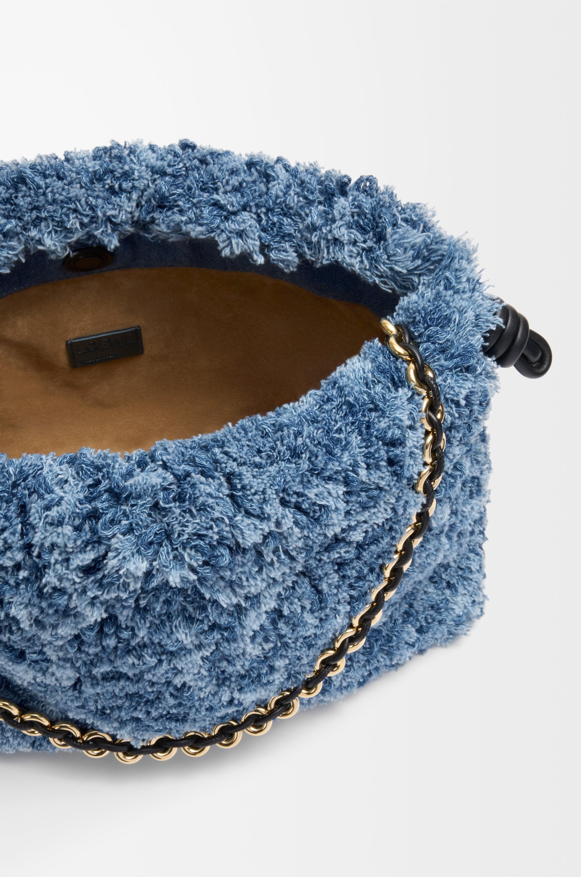 Medium Flamenco purse in denim - 11