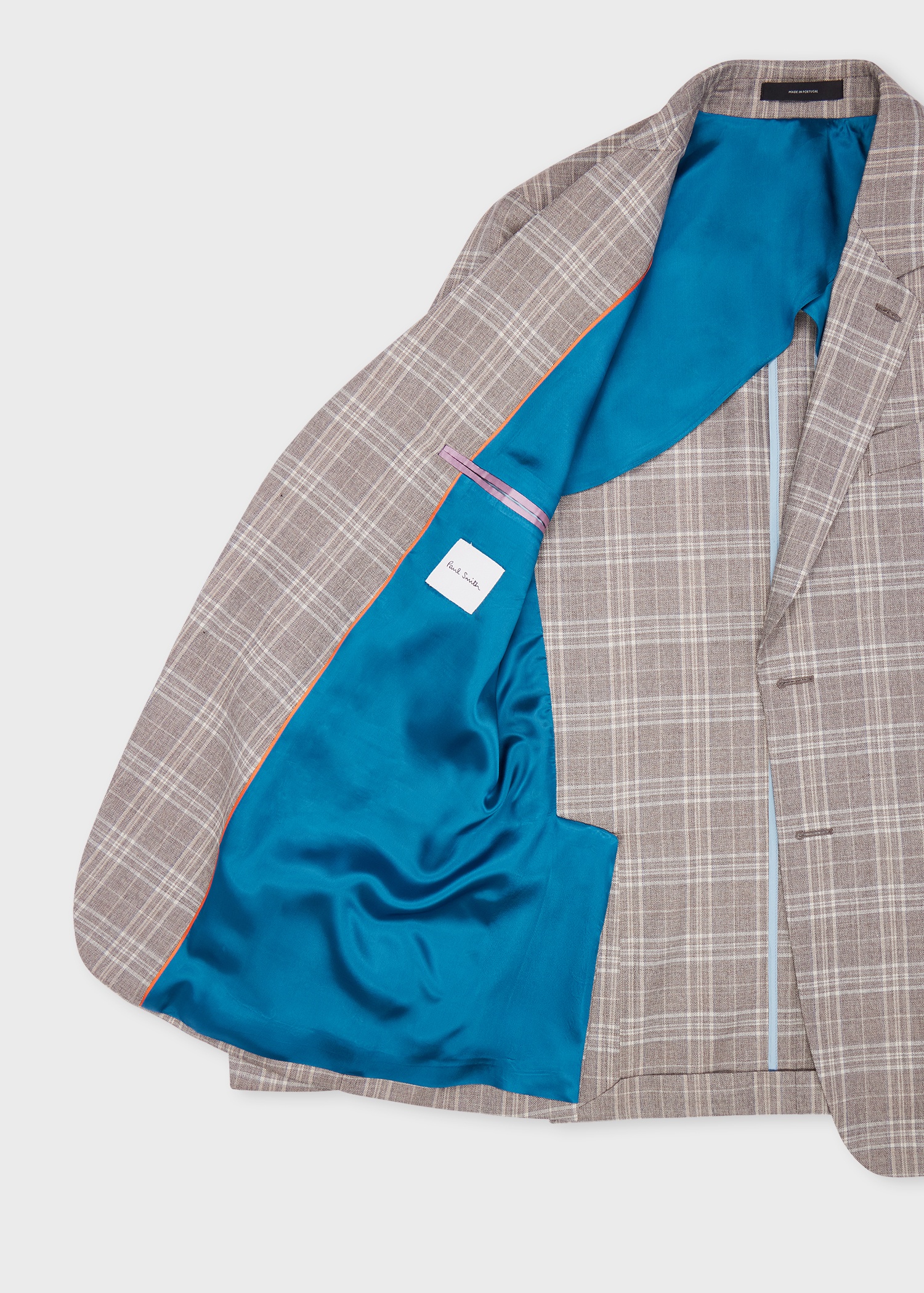 Grey Check Buggy Lined Wool Suit - 5