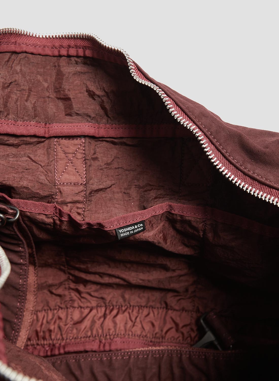 Porter-Yoshida & Co Crag 2Way Boston Bag Small in Burgundy - 4