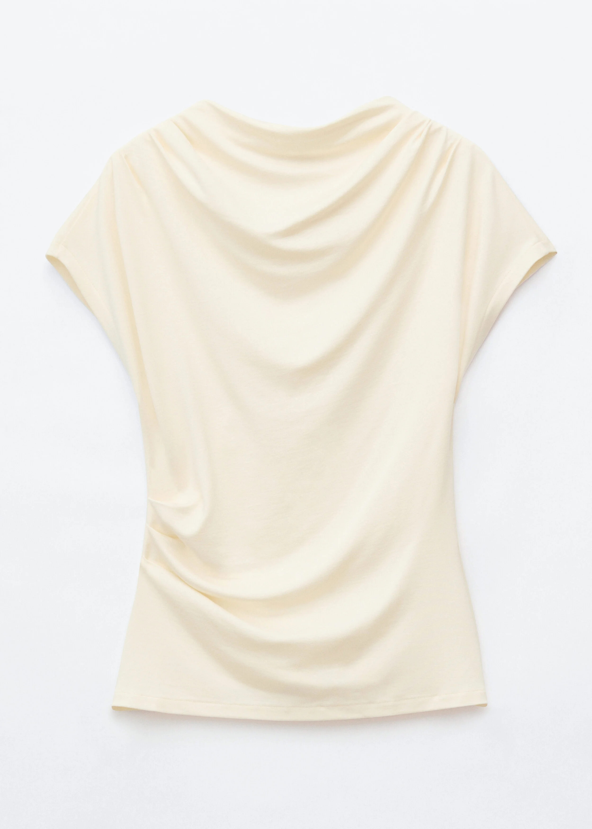 Draped Cowl-Neck Top - 1